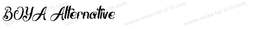 BOYA Alternative字体转换